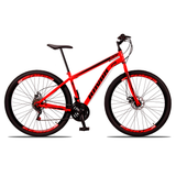 10% PIX - Bicicleta Aro 29 Freio a Disco Traseiro Shimano Aço 21 Velocidades