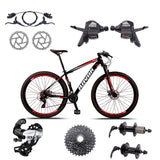 10% PIX - Bicicleta Aro 29 Freio A Disco Hidráulico 24 Velocidades Shimano TX800