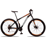 10% PIX - Bicicleta Mountain Bike 21 Velocidades Aço Suspensão Shimano