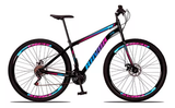 10% PIX - Bicicleta Aro 29 Freio a Disco Traseiro Shimano Aço 21 Velocidades