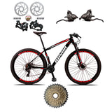 10% PIX - Bicicleta Mountain Bike 21 Velocidades Alavanca Alumínio